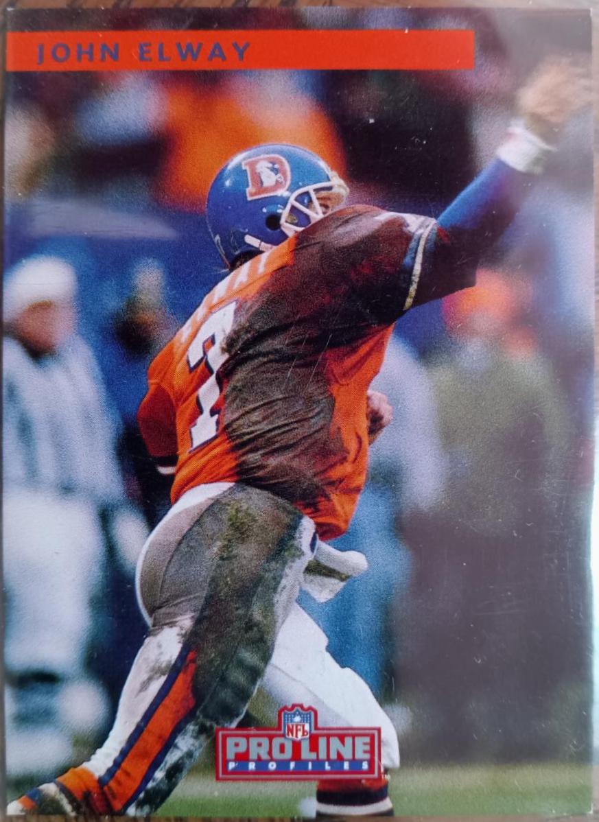 John Elway #1 Football Cards 1992 Pro Line Profiles National Convention