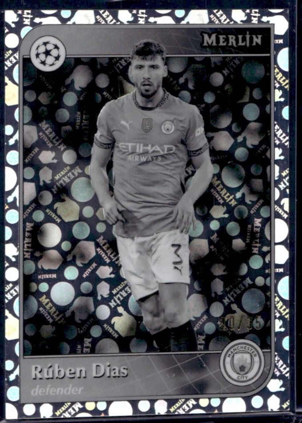 Ruben Dias [Black White Vintage Refractor] #3