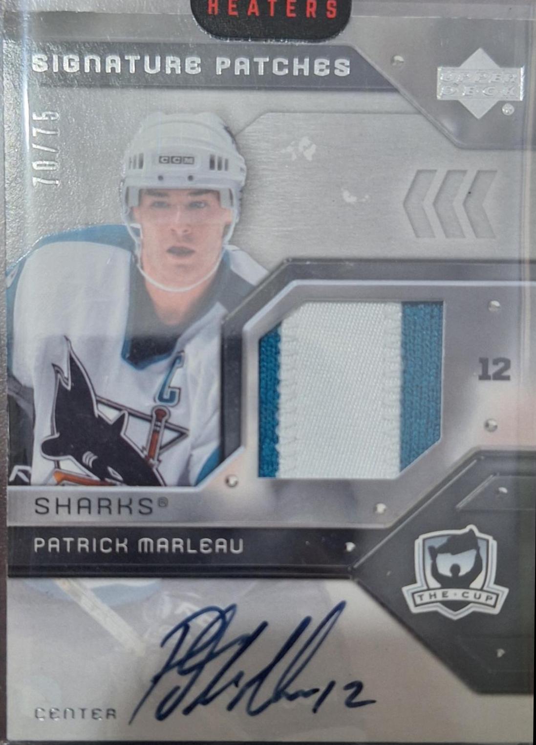 Patrick Marleau #SP-PM Hockey Cards 2006 Upper Deck the Cup Signature Patches