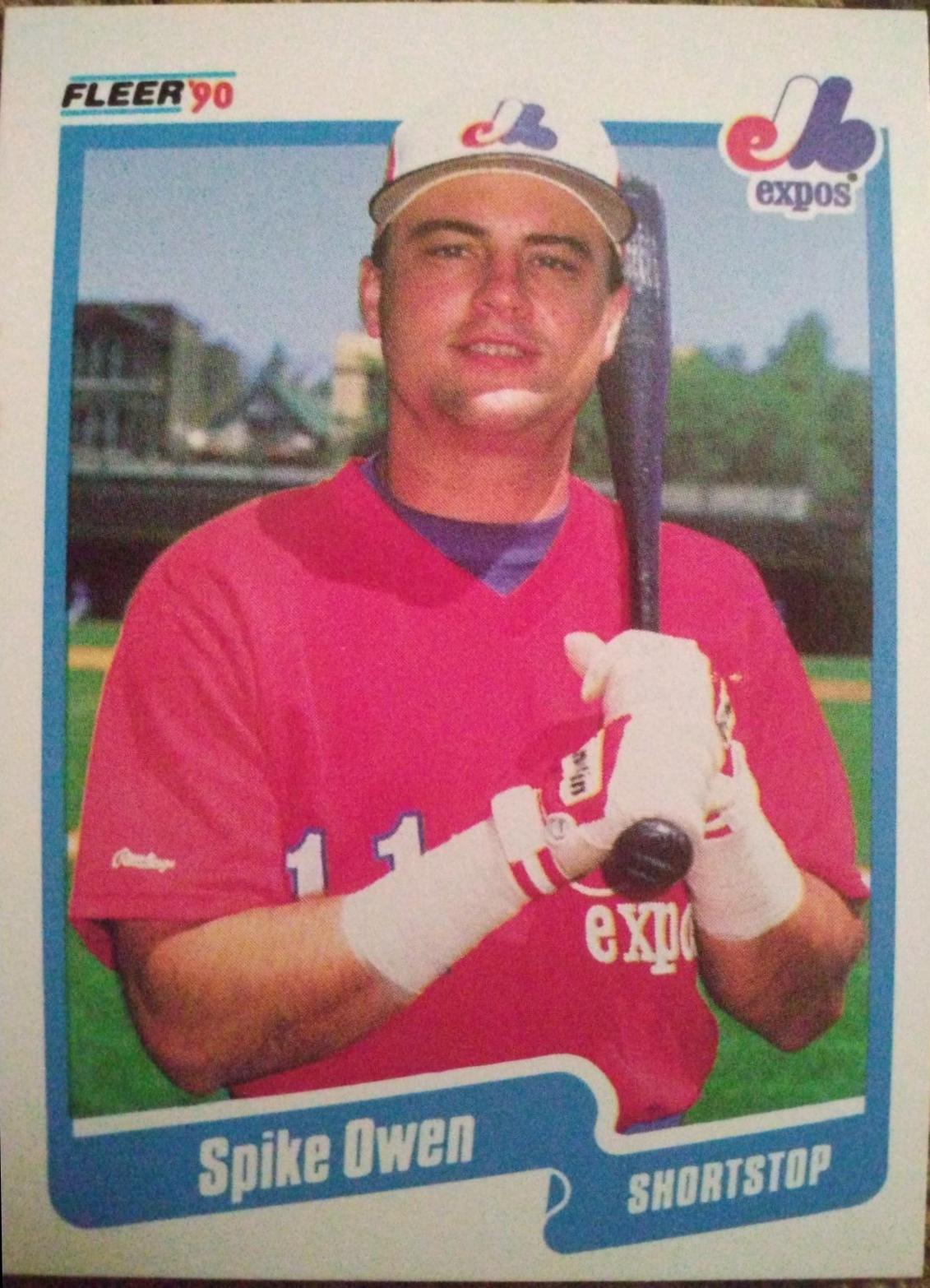 Spike Owen #357 Baseball Cards 1990 Fleer