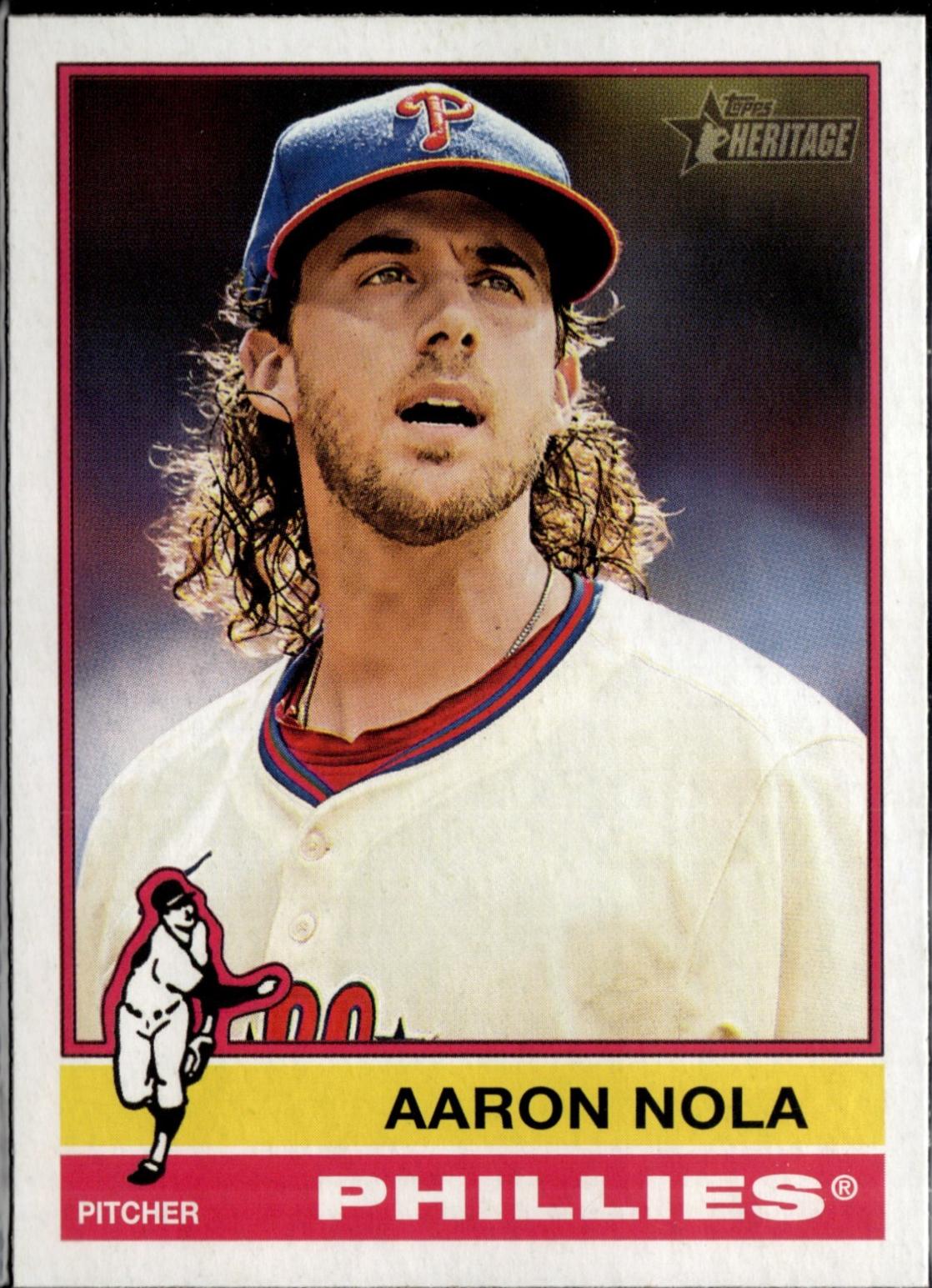 Aaron Nola #186 Baseball Cards 2025 Topps Heritage