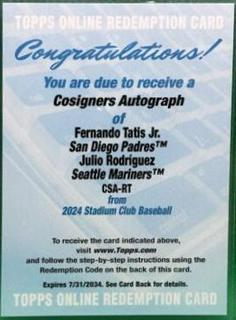 Julio Rodriguez / Fernando Tatis Jr.