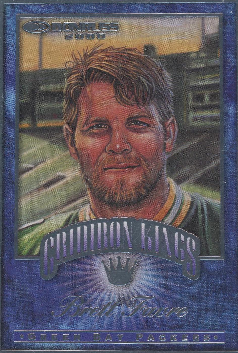 Brett Favre #GK-4 Football Cards 2000 Panini Donruss Gridiron Kings