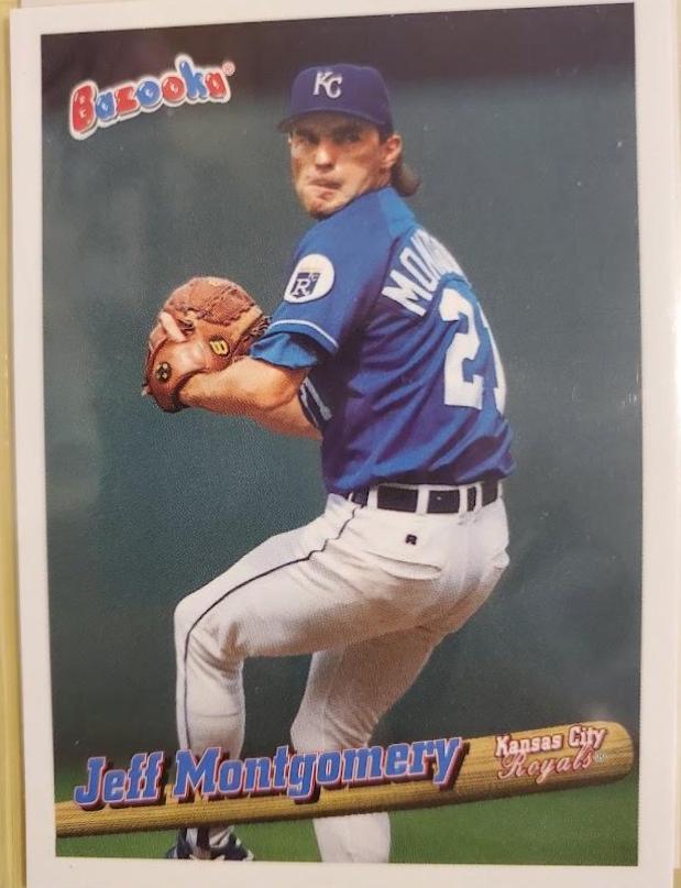 Jeff Montgomery #5 Baseball Cards 1996 Bazooka