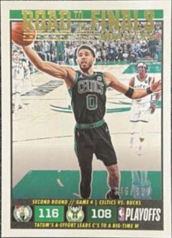 Jayson Tatum #58 Basketball Cards 2022 Panini Hoops Road to the Finals