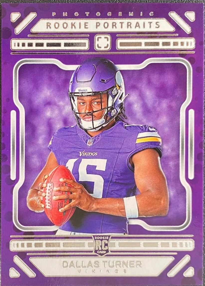 Dallas Turner #20 Football Cards 2024 Panini Photogenic Rookie Introductions