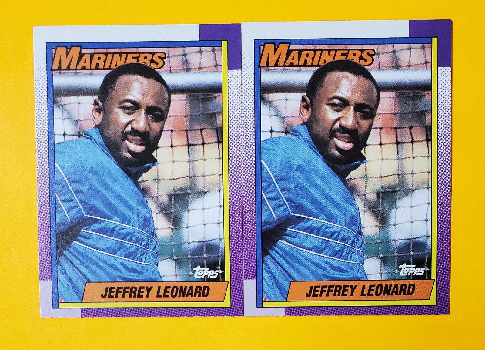 Jeffrey Leonard #455 Baseball Cards 1990 Topps Tiffany