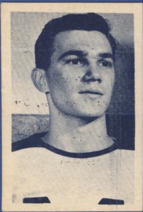 Ed Plata #148 Hockey Cards 1952 Juniors Blue Tint