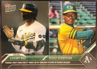 Esteury Ruiz, Rickey Henderson