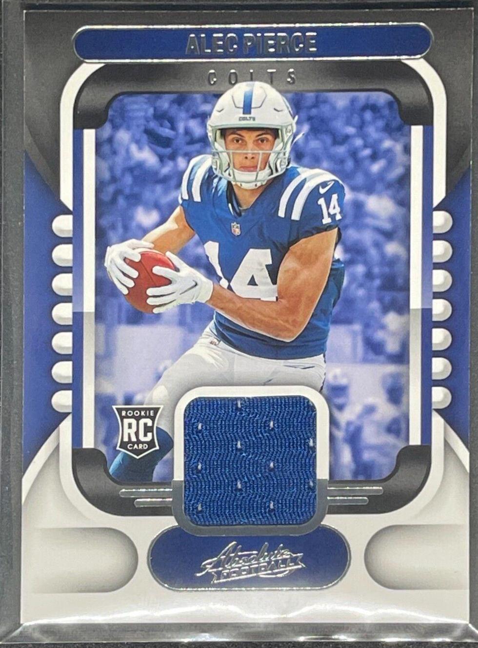 Alec Pierce #ARM-21 Football Cards 2022 Panini Absolute Rookie Materials