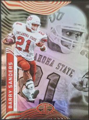 Barry Sanders #3 Football Cards 2023 Panini Chronicles Draft Picks Illusions