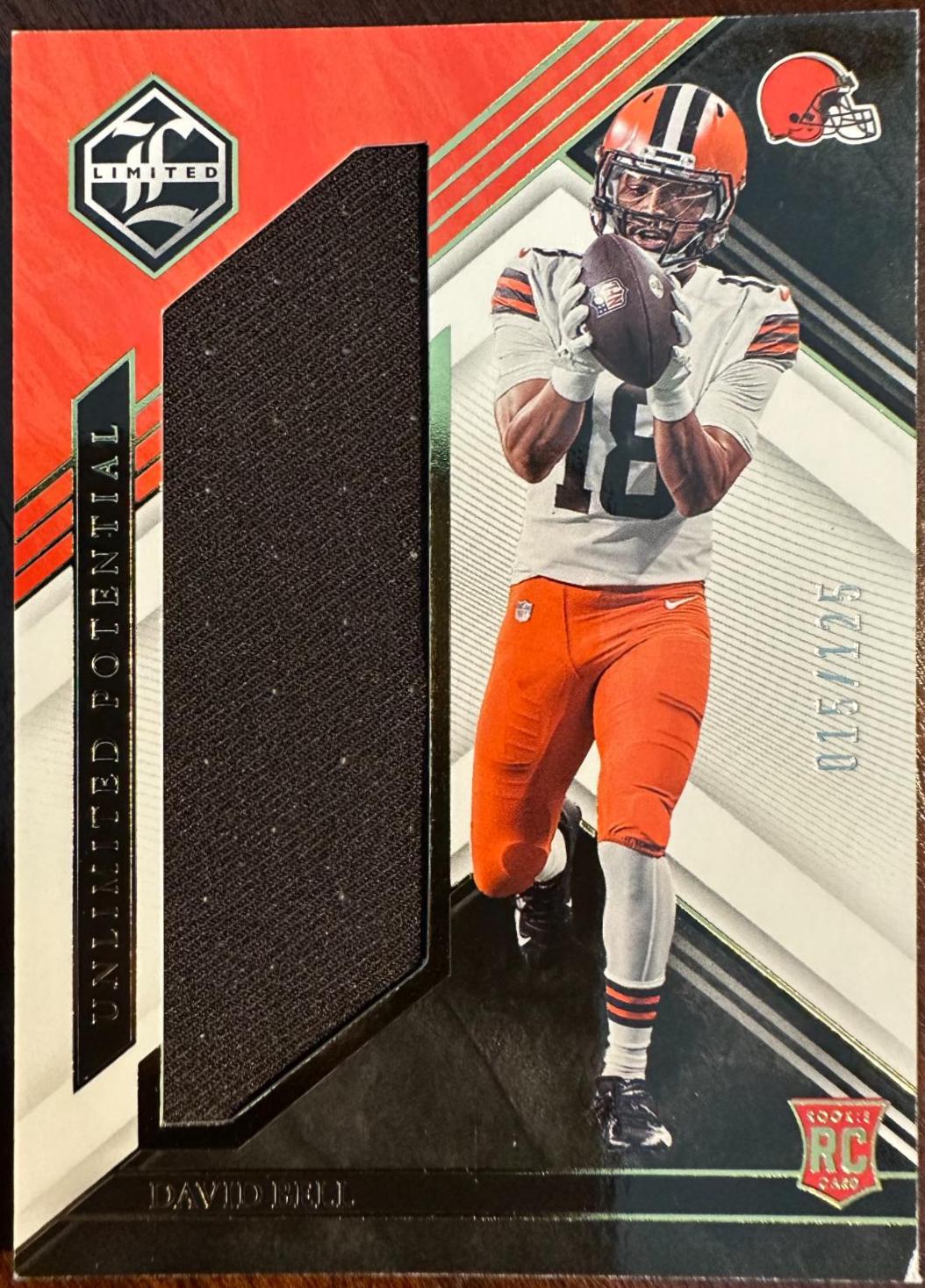 David Bell #LP-DBE Football Cards 2022 Panini Limited Unlimited Potential