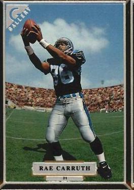 Rae Carruth #21 Football Cards 1997 Topps Gallery