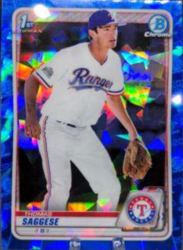 Thomas Saggese #BD-167 Baseball Cards 2020 Bowman Draft Sapphire