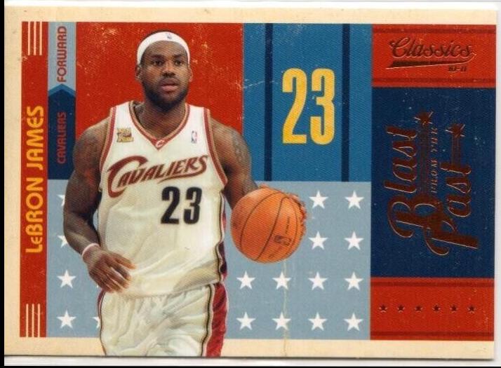LeBron James #3 Basketball Cards 2010 Panini Classics Blast From the Past