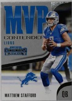 Matthew Stafford Football Cards 2018 Panini Contenders MVP