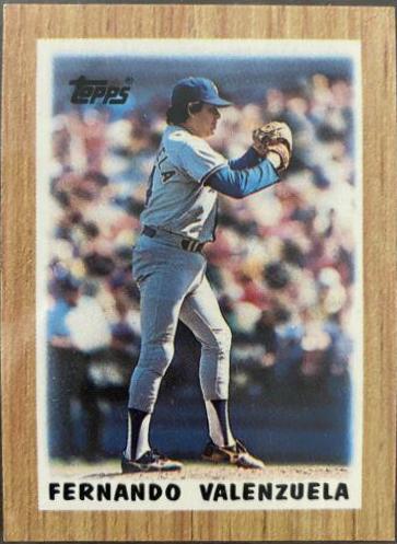 Fernando Valenzuela #16 Baseball Cards 1987 Topps Mini League Leaders