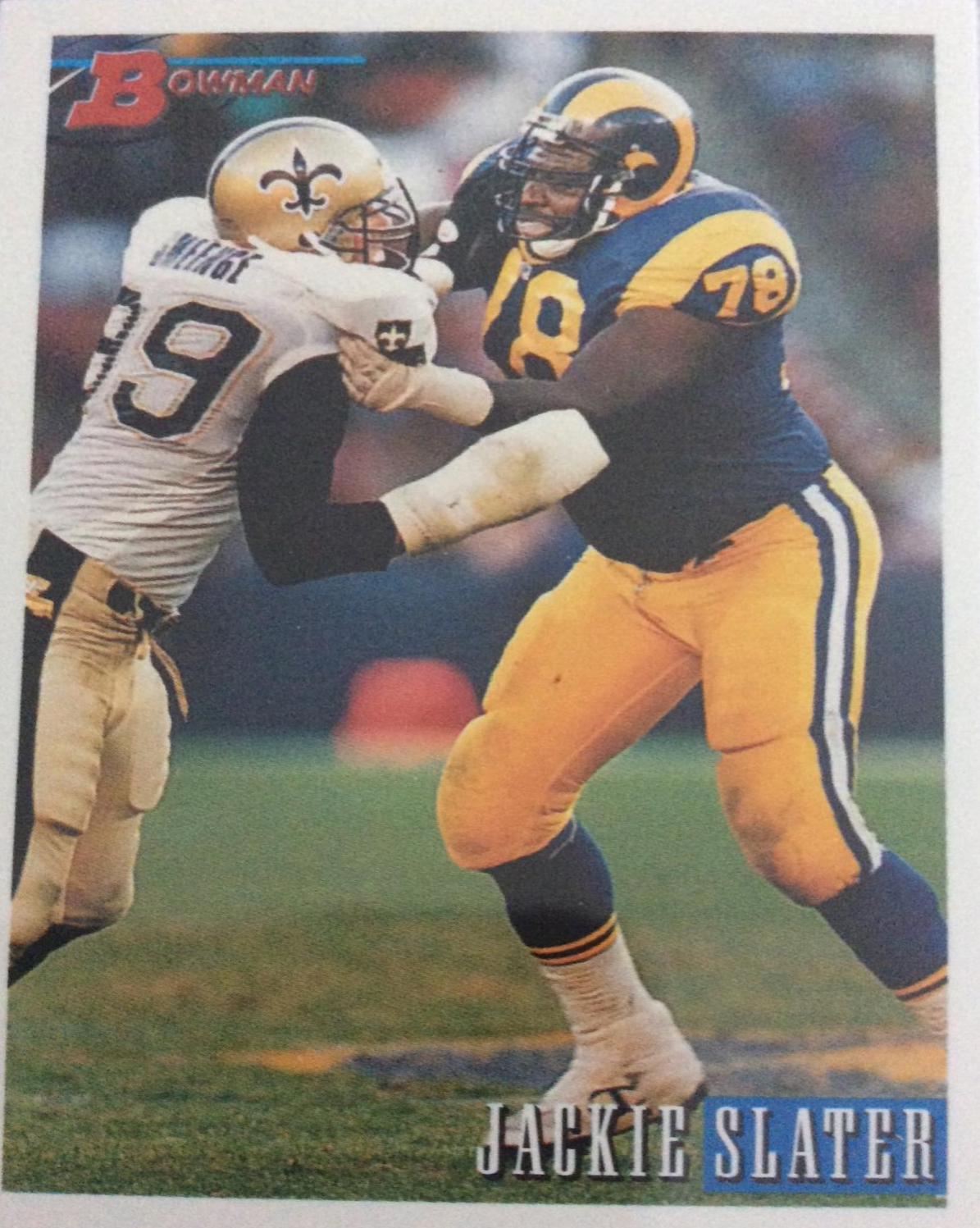 Jackie Slater #73 1993 Bowman Football