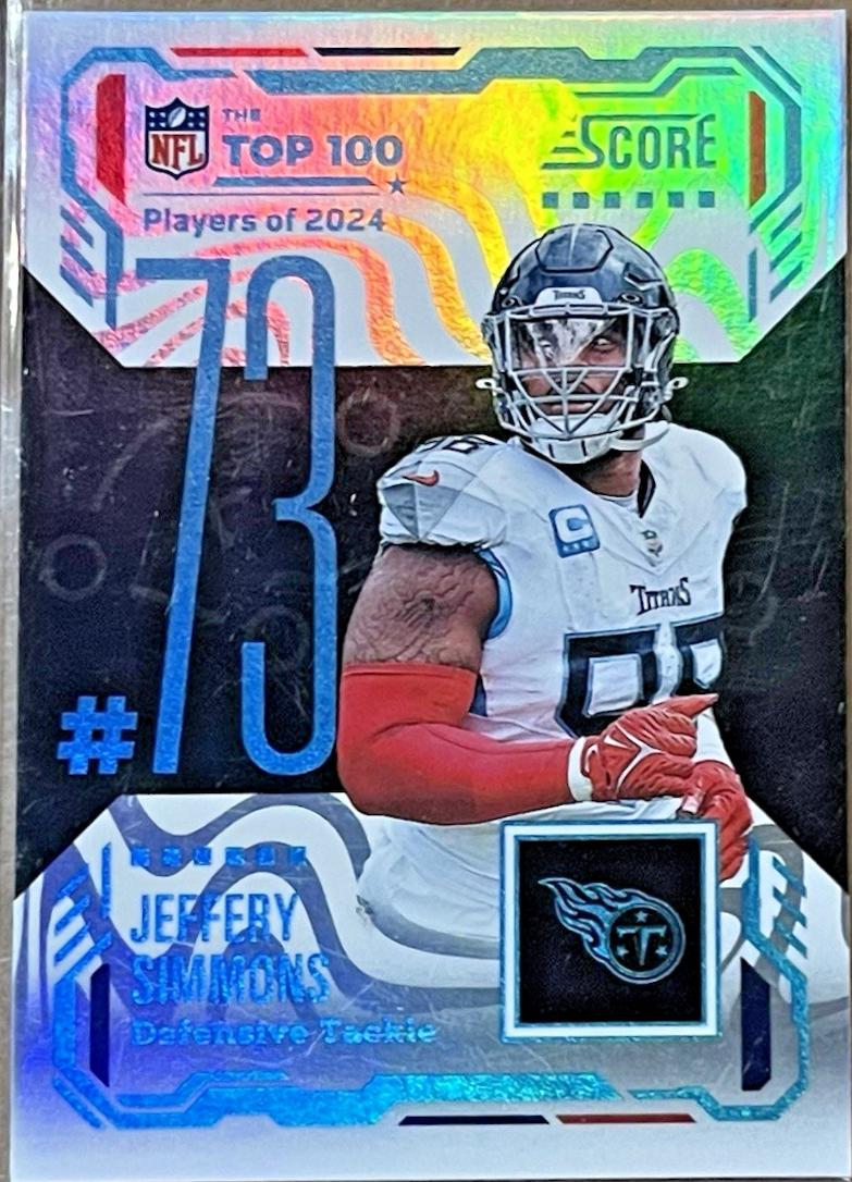 Jeffery Simmons #73 Prices | 2025 Panini Score Top 100 | Football