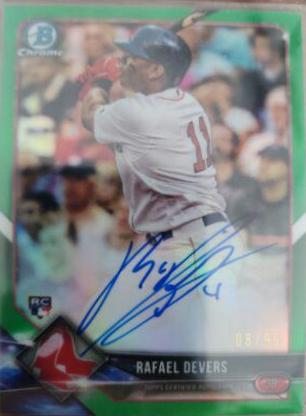 Rafael Devers [Green Refractor] #BCRA-RD