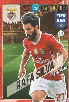 Rafa Silva #310 Soccer Cards 2017 Panini Adrenalyn XL FIFA 365