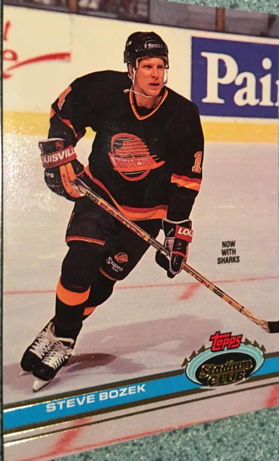 Steve Bozek #28 Hockey Cards 1991 Stadium Club