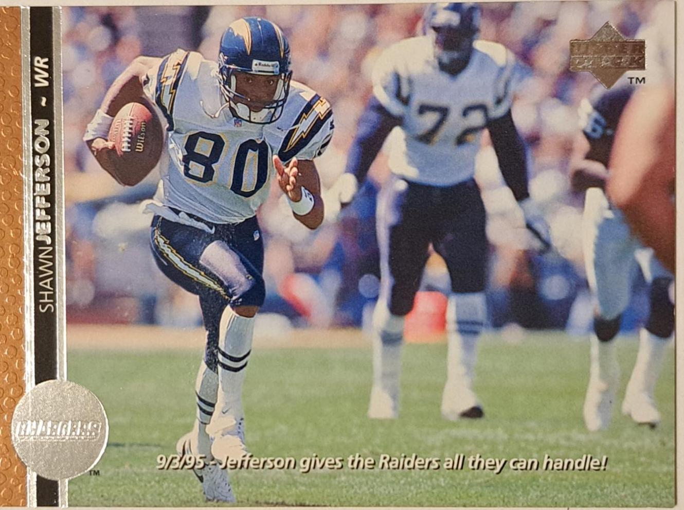 Shawn Jefferson #40 Football Cards 1996 Upper Deck