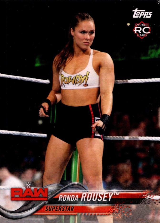 Ronda Rousey #101 Wrestling Cards 2018 Topps WWE Then Now Forever