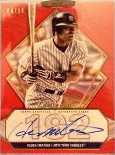 Hideki Matsui #HK-HMI 2022 Topps Luminaries Baseball Hit Kings Autographs