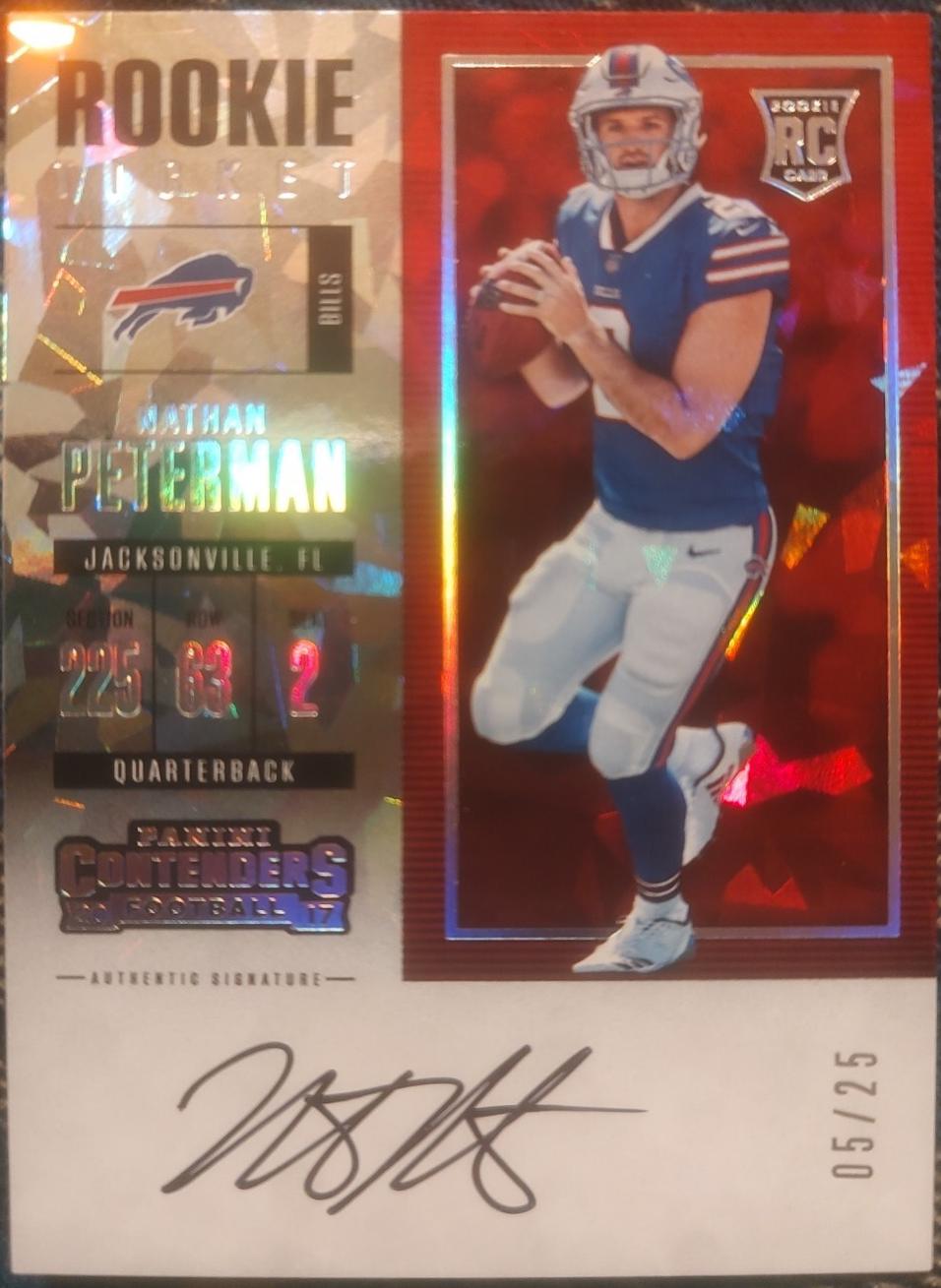 Nathan Peterman [Autograph Cracked Ice] #308