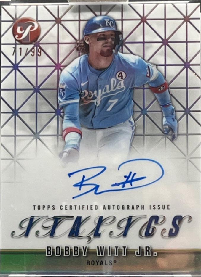 Bobby Witt Jr. 直筆サインカード /99 ボビーウィット Jr. MLB Auto