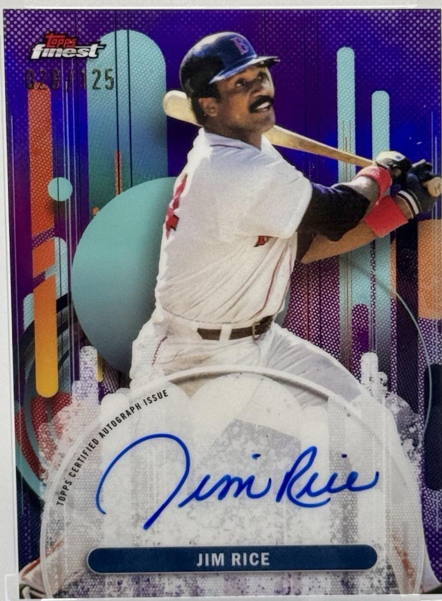 Jim Rice [Purple Refractor] #FA-JR Prices | 2025 Topps Finest Autograph ...