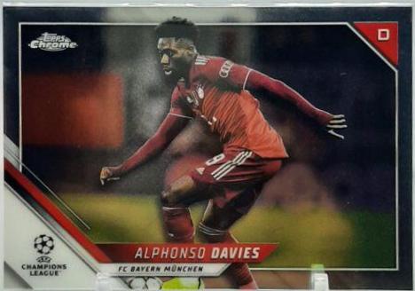 Alphonso Davies #88 2021 Topps Chrome UEFA Champions League