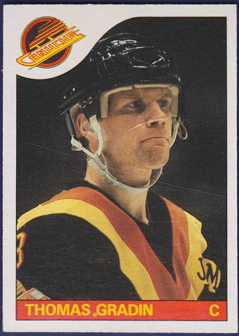 Thomas Gradin #16 Hockey Cards 1985 O-Pee-Chee