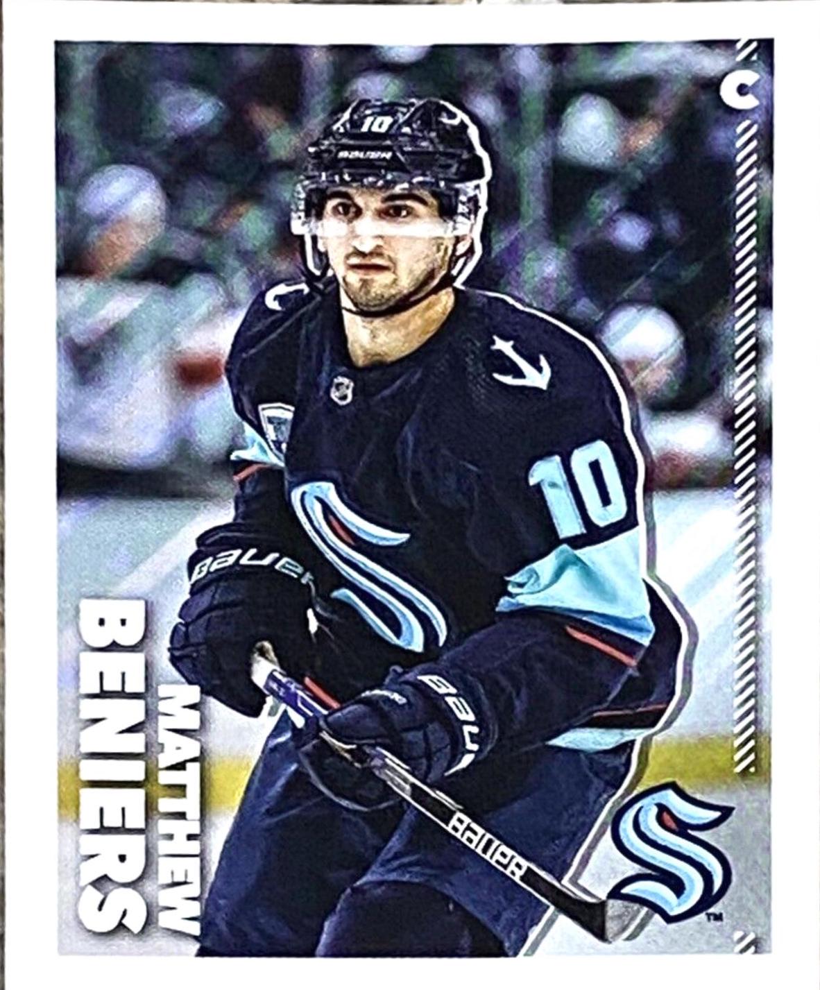 Matthew Beniers #424 Hockey Cards 2022 Topps NHL Sticker