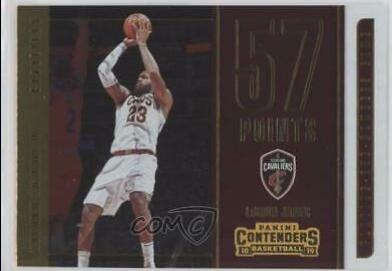LeBron James #33 Basketball Cards 2018 Panini Contenders Playing the Numbers Game
