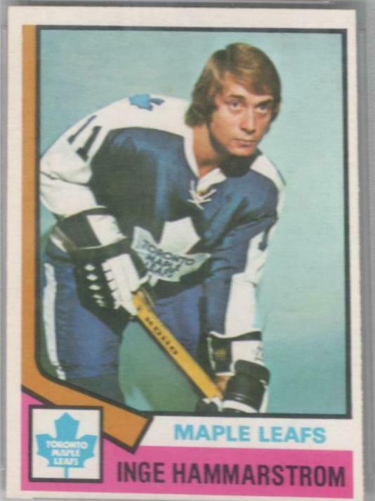 Inge Hammarstrom #88 Hockey Cards 1974 O-Pee-Chee