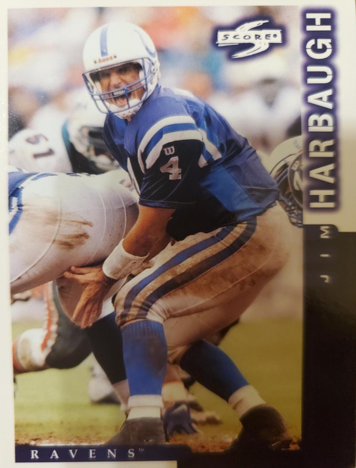 Jim Harbaugh #9 Football Cards 1998 Panini Score