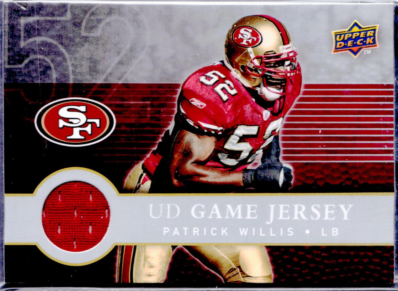 Patrick Willis #FGJ-PW 2008 Upper Deck First Edition Game Jersey Football