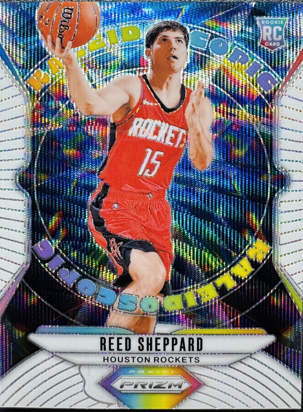 Reed Sheppard [White Wave] #24 Prices | 2024 Panini Prizm Kaleidoscopic ...