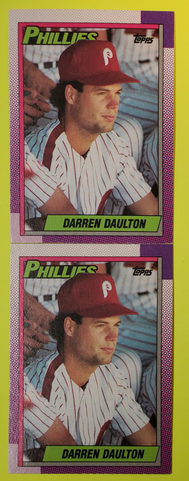 Darren Daulton #542 Baseball Cards 1990 Topps Tiffany