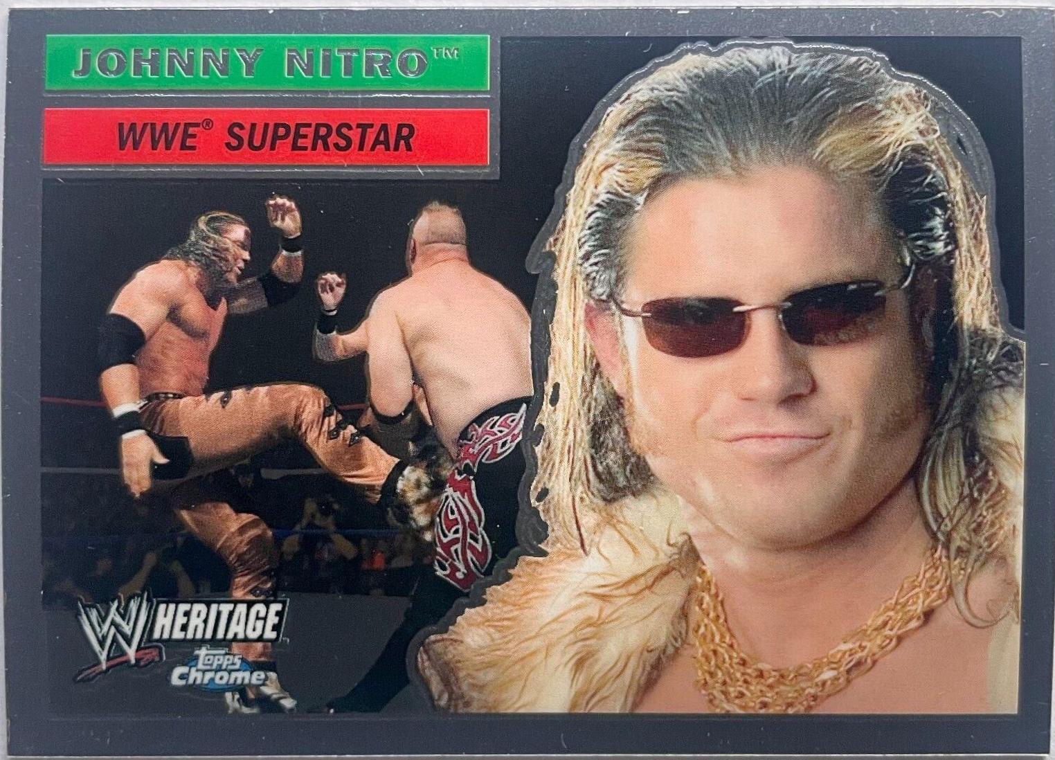 Johnny Nitro #6 Wrestling Cards 2006 Topps Heritage Chrome WWE