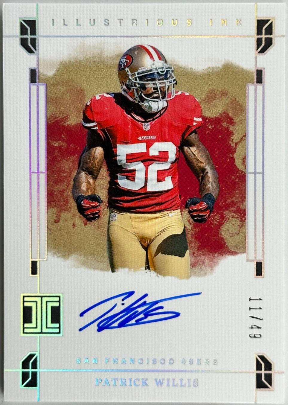 Patrick Willis #15 Football Cards 2024 Panini Impeccable Illustrious Ink