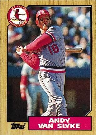 Andy Van Slyke #33 Baseball Cards 1987 Topps