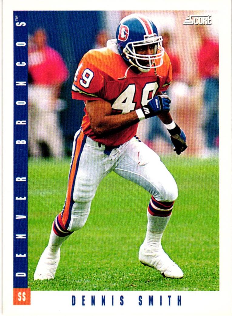 Dennis Smith #161 Football Cards 1993 Panini Score