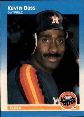 Kevin Bass #5 Baseball Cards 1987 Fleer Mini