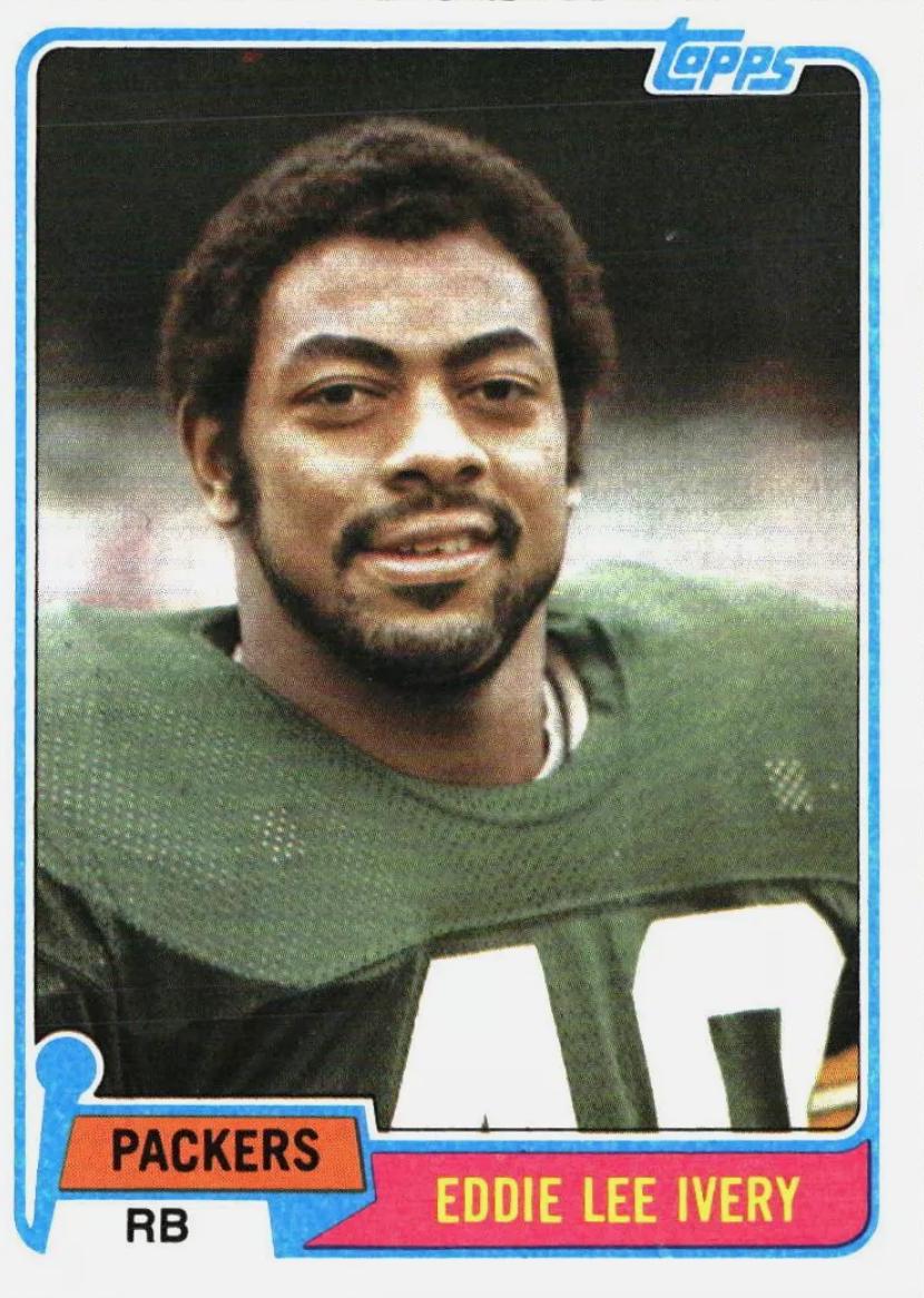 Eddie Lee Ivery #117 Football Cards 1981 Topps