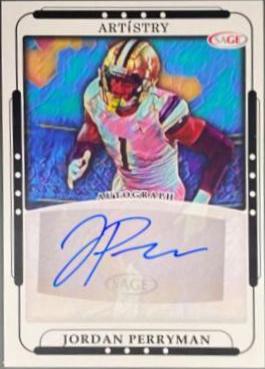 Jordan Perryman #ART-JP2 2023 Sage Artistry Autographs Football