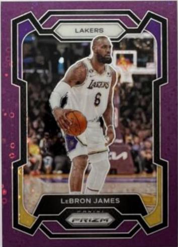 LeBron James [Fast Break Purple] #63 Prices | 2023 Panini Prizm