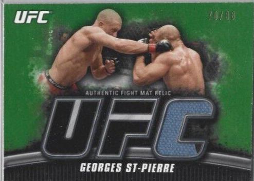 Georges St Pierre [Green] #100 Ufc Cards 2010 Topps UFC Knockout